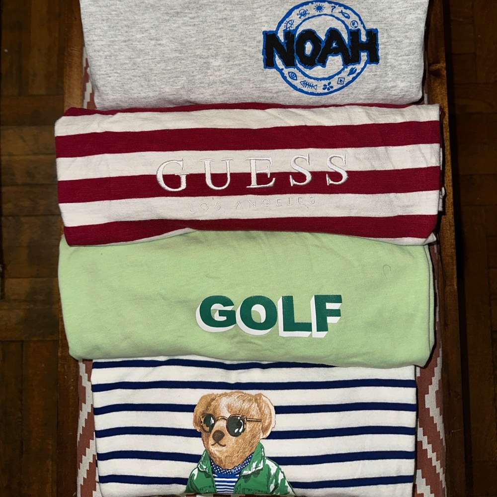 Polo, Noah, Golf Wang, Guess Tshirts